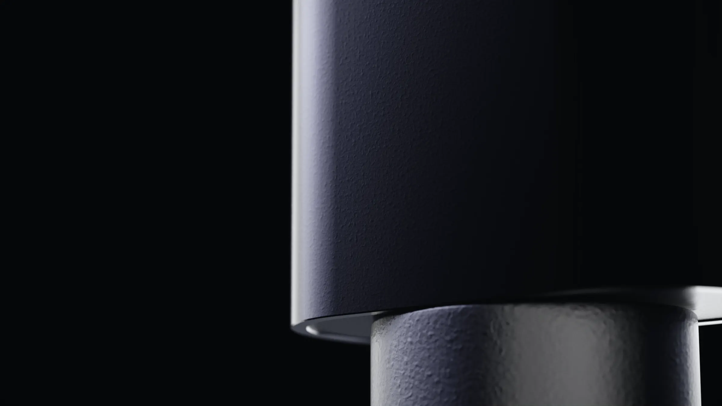 Close-up of the connector’s aluminum housing